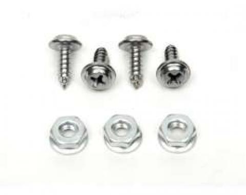 Chevelle Glove Box Door & Liner Mounting Screws, For Cars Without Air Conditioning, 1968-1969