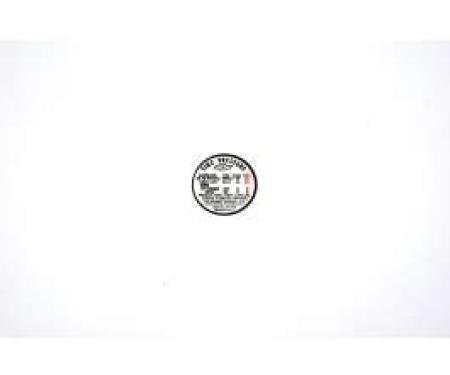 Chevelle Decal, Tire Pressure, With Air Conditioning, 1967