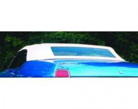 Chevelle Convertible Top, White, With Black Lining, 1968-1972