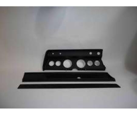 Chevelle Instrument Cluster Panel, Black Finish, With Pre-Cut Holes, 1966