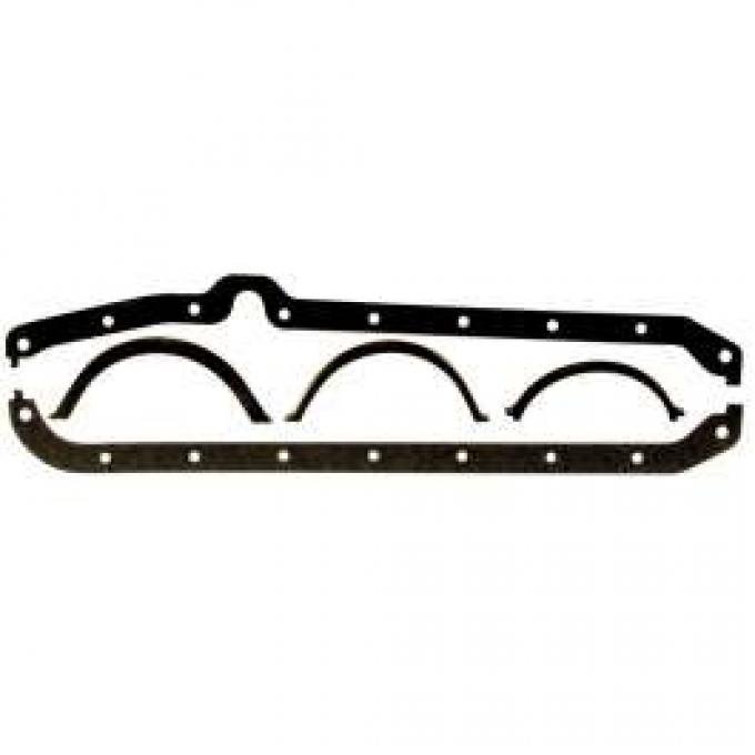 Chevelle Oil Pan Gasket, Small Block, Crushproof, Milodon, 1964-1972