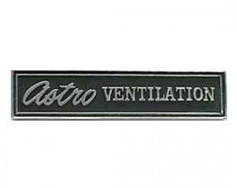 Chevelle Dashboard Emblem, Astro Ventilation, 1969