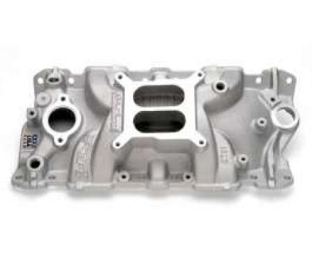 Chevelle Intake Manifold, Small Block, Cast Finish, Performer EPS, Edelbrock, 1964-1972