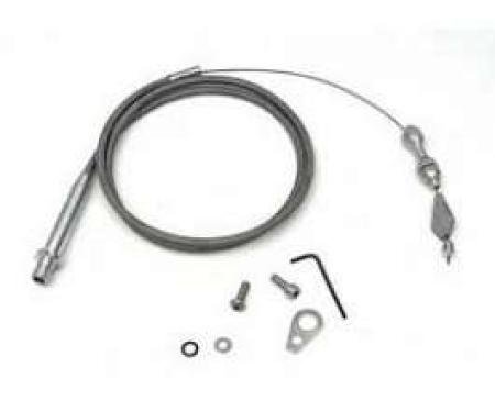 Chevelle Kick down Cable Kit, Automatic Transmission, Turbo Hydra-Matic TH350, Tuned Port Fuel Injection, Hi-Tech, Lokar, 1964-1972
