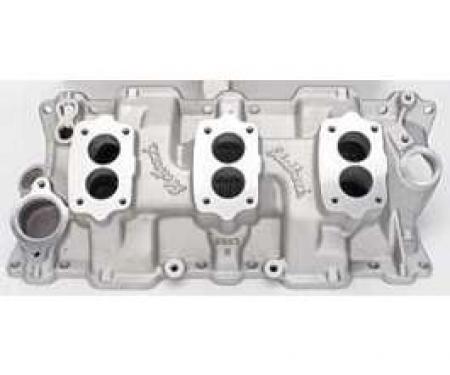 Chevelle Edelbrock 3X2 Intake Manifold, Small Block,1964-1972