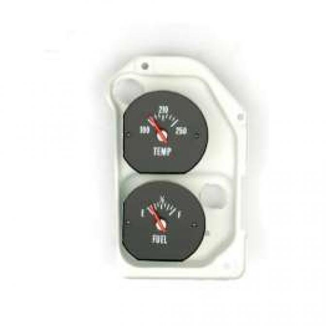 Chevelle Fuel & Water Temperature Gauge Combination, With Housing, Super Sport (SS), 1971-1972