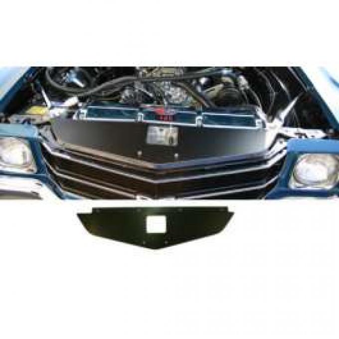 Chevelle Core Support Filler Panel, Black Anodized, 1970-1972