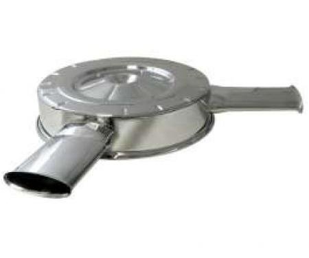 Chevelle Air Cleaner Top, 327/350HP L79, Chrome, With Dual Oval Air Inlets, 1965
