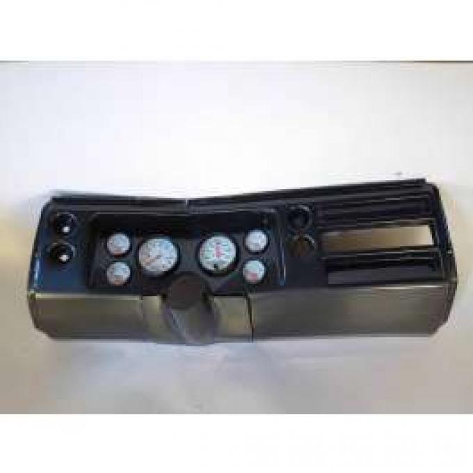 Chevelle Instrument Cluster Panel, Carbon Fiber Finish, With Phantom Gauges, 1968