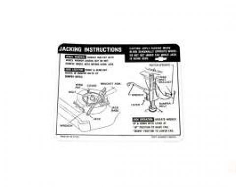 Chevelle Jacking Instructions (SS), 1969-1970