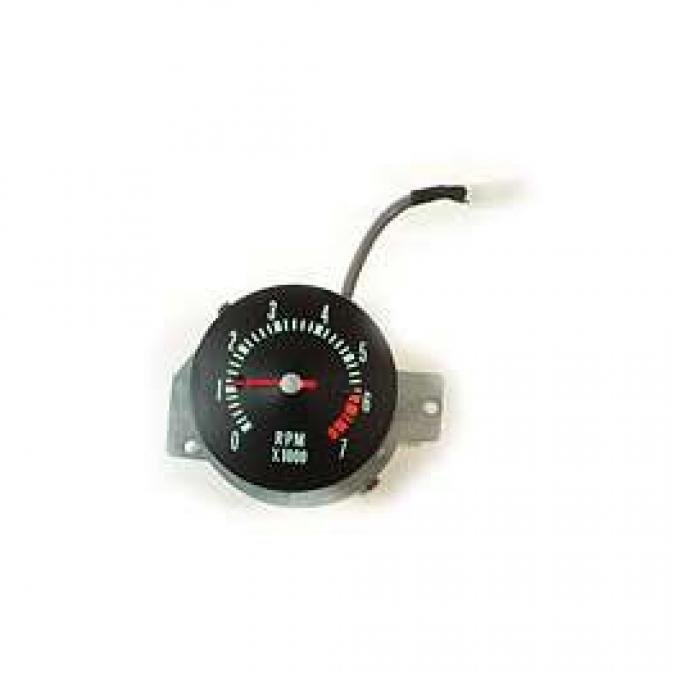 Chevelle Tachometer, 7000 RPM, In-Dash Clock Conversion, 1968