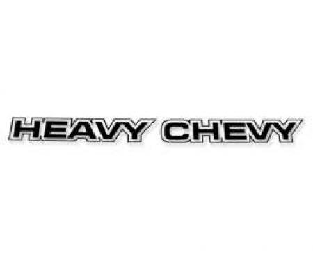 Chevelle Decal, Heavy Chevy, Body Decal, Black, 1971-1972