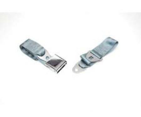 Seatbelt Solutions 1964-1966 Chevelle, Front Lap Belt, 60" with Chrome Lift Latch 1800604005 | Powder Blue