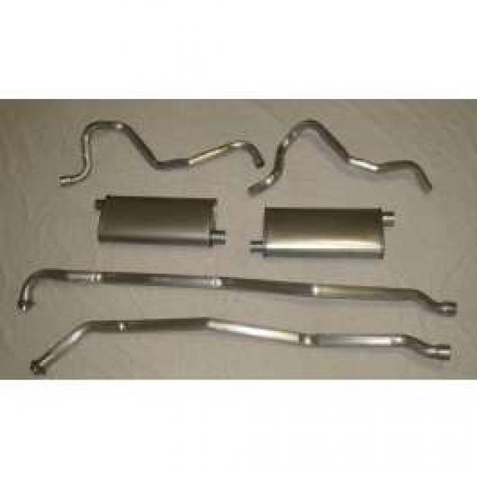 Chevelle Exhaust, Aluminized, Dual, Without Resonators, V8,1964-1972