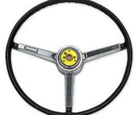 Chevelle Steering Wheel, 3-Spoke, Deluxe, Super Sport (SS),Black, 1967