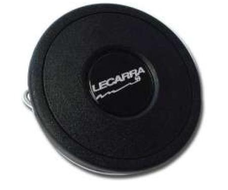 Chevelle Horn Button, Lecarra, Black Plastic, Double Contact