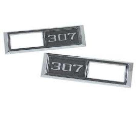 Chevelle Front Marker Light Bezels, 307, 1968