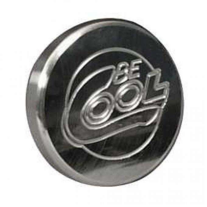 Chevelle Radiator Cap, Billet, Round, Polished Finish, Be Cool