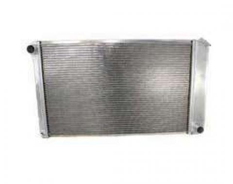 Malibu Griffin Aluminum Radiator, 2 Row With Large Tubes, Natural Finish, With Manual Transmission, 1978-1983