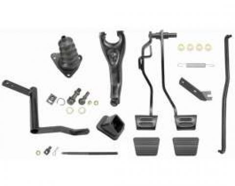 Chevelle Clutch Linkage Conversion Kit, Automatic To Manual Transmission, Small Or Big Block, 1968-1972