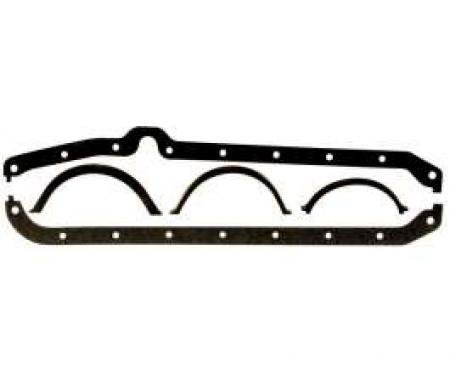 Chevelle Oil Pan Gasket, Small Block, Crushproof, Milodon, 1964-1972