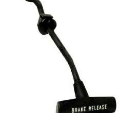 Chevelle Parking Brake Release Handle, With Rod, 1970-1972