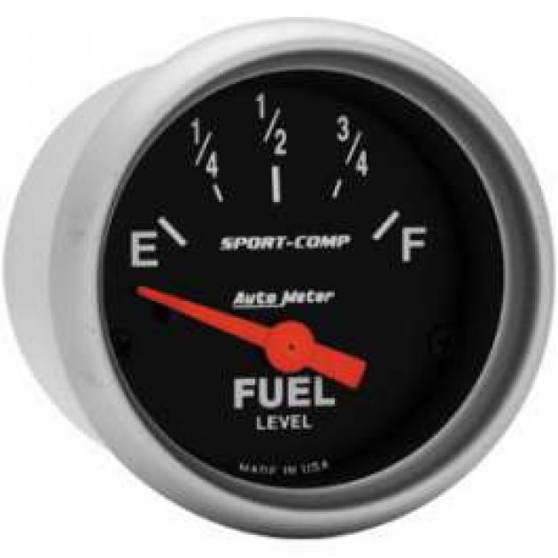 Chevelle Gas Gauge, 090 Ohm, Series, Auto Meter, 19641972