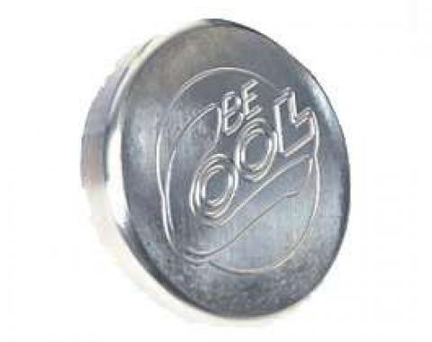 Chevelle Radiator Cap, Billet, Round, Natural Finish, Be Cool