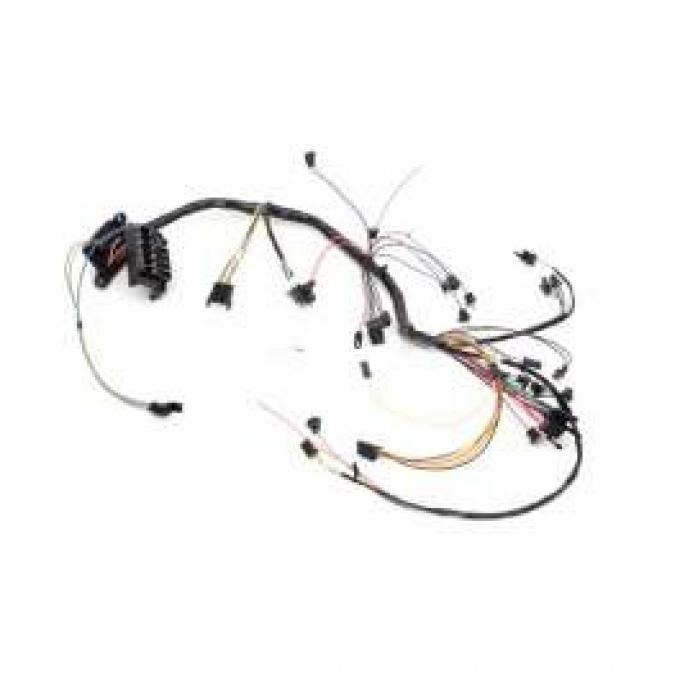 Chevelle Dash Wiring Harness, Main, For Cars With Warning Lights, Column Shift Transmission & Air Conditioning, 1966