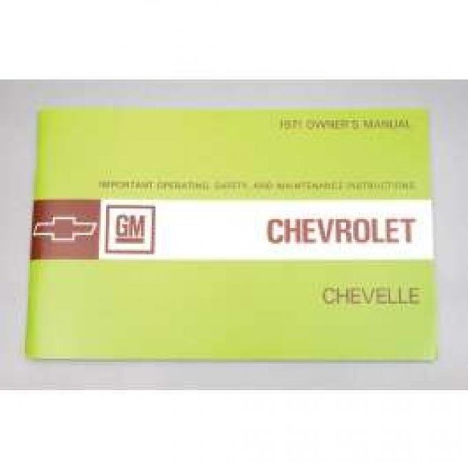 Chevelle Owner's Manual, 1971
