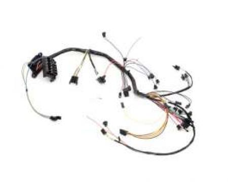 Chevelle Dash Wiring Harness, Main, For Cars With Warning Lights, Column Shift Transmission & Air Conditioning, 1966