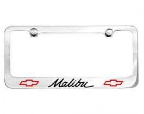 Malibu License Plate Frame, 1964-1967