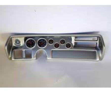 Chevelle Instrument Cluster Panel, Super Sport (SS) Style, Aluminum Finish, With Sport Comp Gauges, 1970-1972