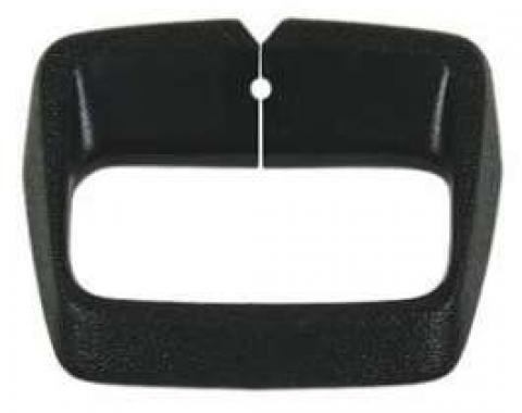 Chevelle Shoulder Belt Guide, Black, 1974-1977