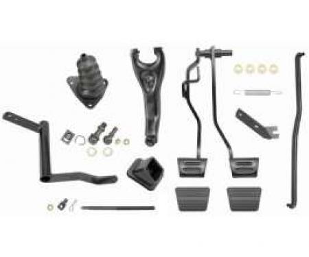 Chevelle Clutch Linkage Conversion Kit, Automatic To Manual Transmission, Small Or Big Block, 1968-1972