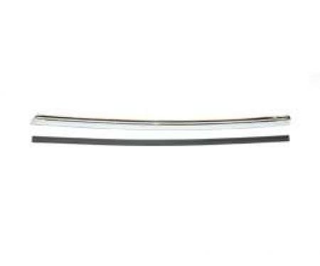 Chevelle Quarter Window Vertical Molding, Left, 2-Door Coupe, 1968-1972