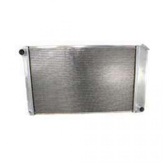 Malibu Griffin Aluminum Radiator, 2 Row With Large Tubes, Natural Finish, With Manual Transmission, 1978-1983