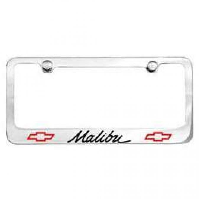 Malibu License Plate Frame, 1964-1967