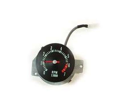 Chevelle Tachometer, 7000 RPM, In-Dash Clock Conversion, 1968
