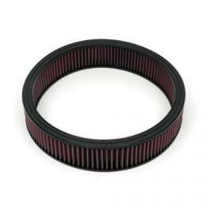 Chevelle & Malibu Air Filter Element, 14 Diameter, 3 High, K&N, 1964-1983