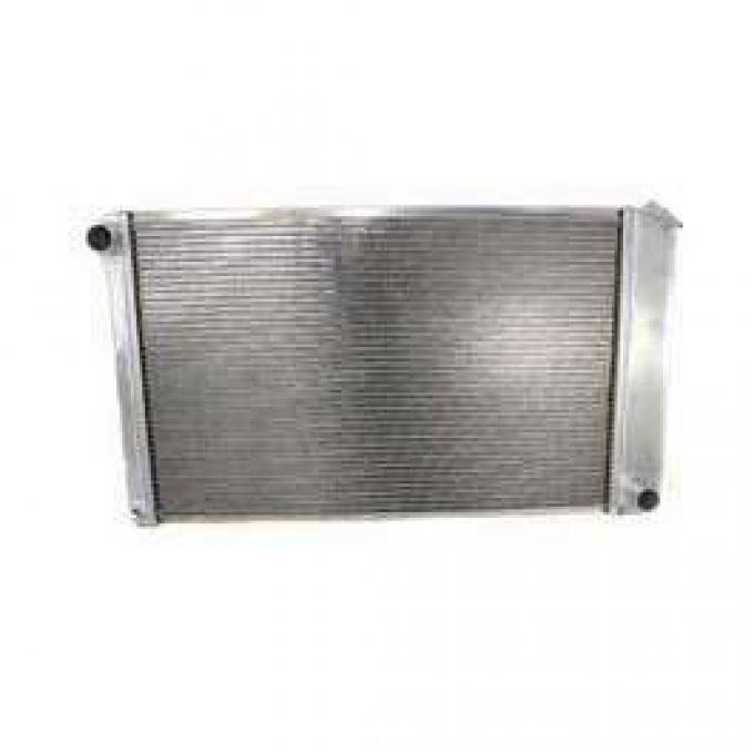 Malibu Griffin Aluminum Radiator, 2 Row With Standard Tubes, Natural Finish, With Manual Transmission, 1978-1983