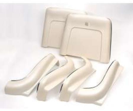 Chevelle Seat Back & Side Panel Set, Bucket, 2-Door Coupe &Convertible, Pearl, 1970