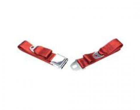 Seatbelt Solutions 1964-1966 Chevelle, Front Lap Belt, 60" with Chrome Lift Latch 1800603004 | Copper