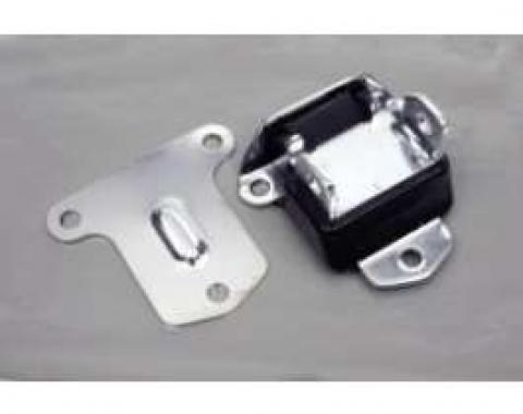 Chevelle Motor Mount, Big Block, 1968-1972 & 350ci, 1970-1972, Polyurethane, Chrome