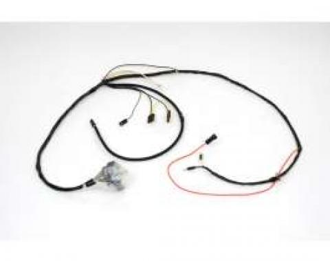 Chevelle Engine Wiring Harness, Small Block, For Cars With Factory Gauges & Idle Stop Solenoid, 1968