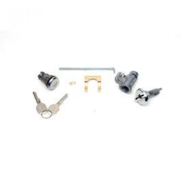 1970-1977 Chevelle Malibu Trunk & Glove Box Lock Set – Stainless Steel With GM Keys