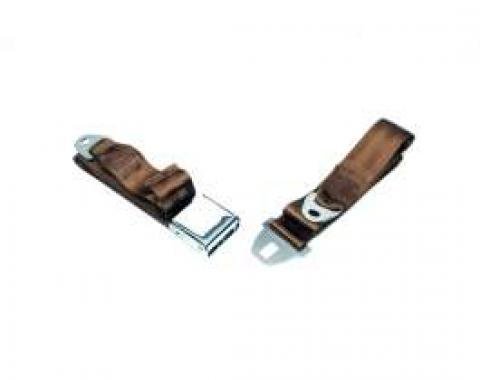 Seatbelt Solutions 1964-1966 Chevelle, Front Lap Belt, 60" with Chrome Lift Latch 1800603000 | Saddle