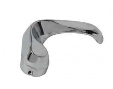 Chevelle Vent Window Handle, Chrome, Left, For All Cars Except 2-Door Coupes, NOS 1964-1967