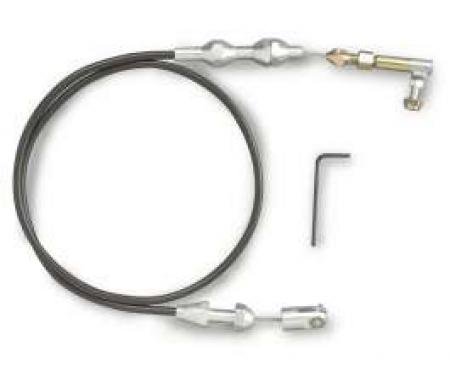 Chevelle Throttle Cable Assembly, 24 Long, Black, Hi-Tech, Lokar, 1964-1972