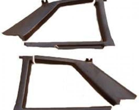 Malibu Interior Rear Upper Quarter Panel Trim, Standard Malibu, 2-Door Coupe, 1978-1981